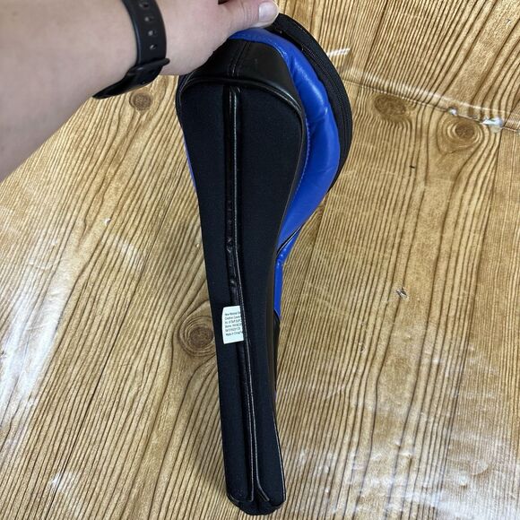 Creative Covers Golf Driver Headcover Zip Top for Tees Divot Tool Blue And White - Picture 3 of 16